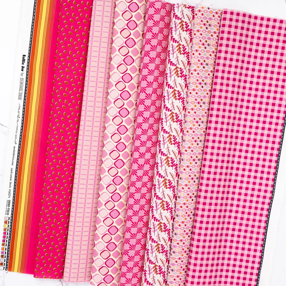 Lollie Jar Pink – by Jen Kingwell for Moda (Preorder)