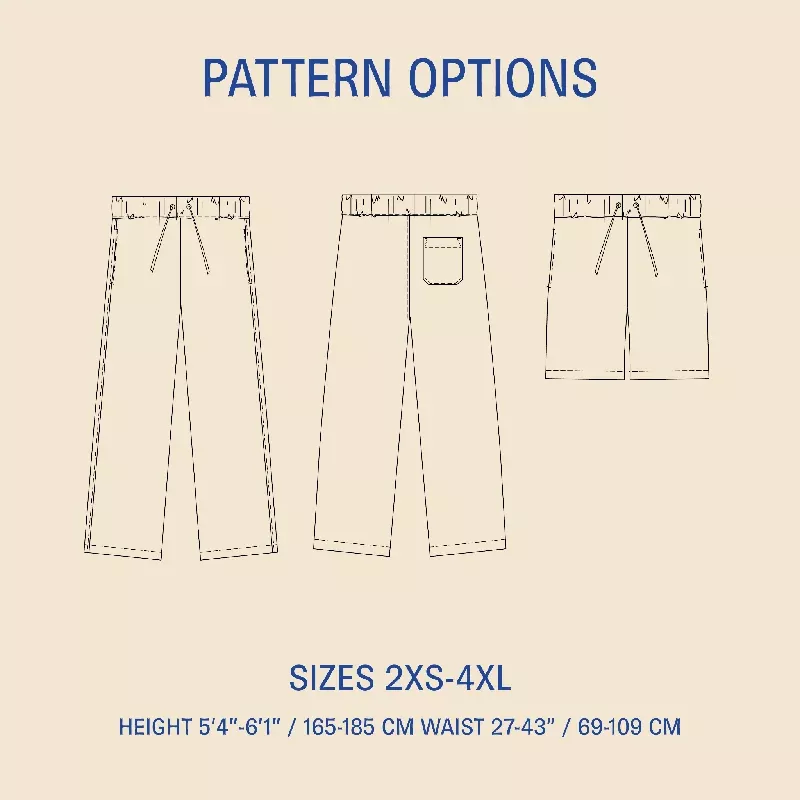Loose Linen Pants Sewing pattern