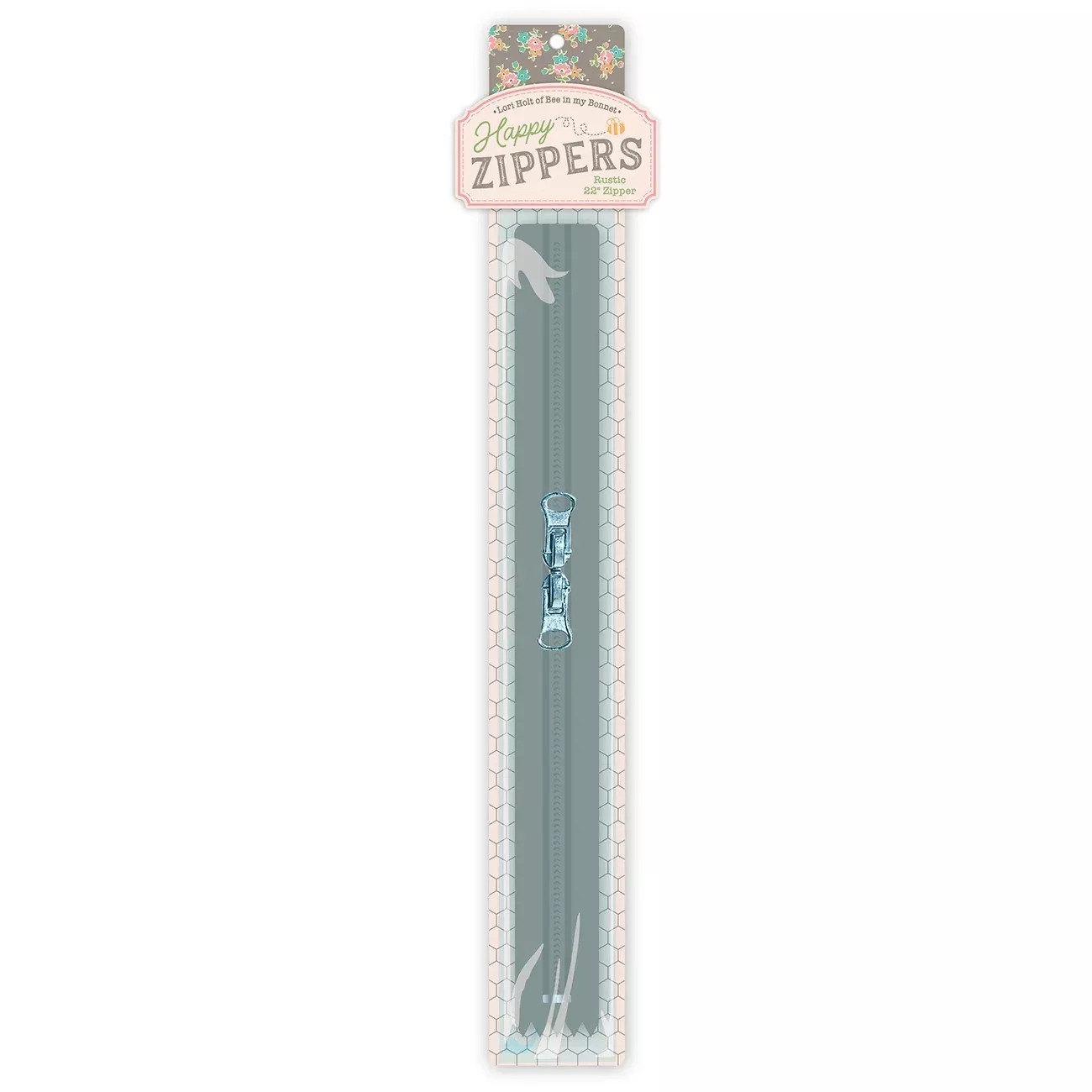Lori Holt 22in Happy Zipper Rustic