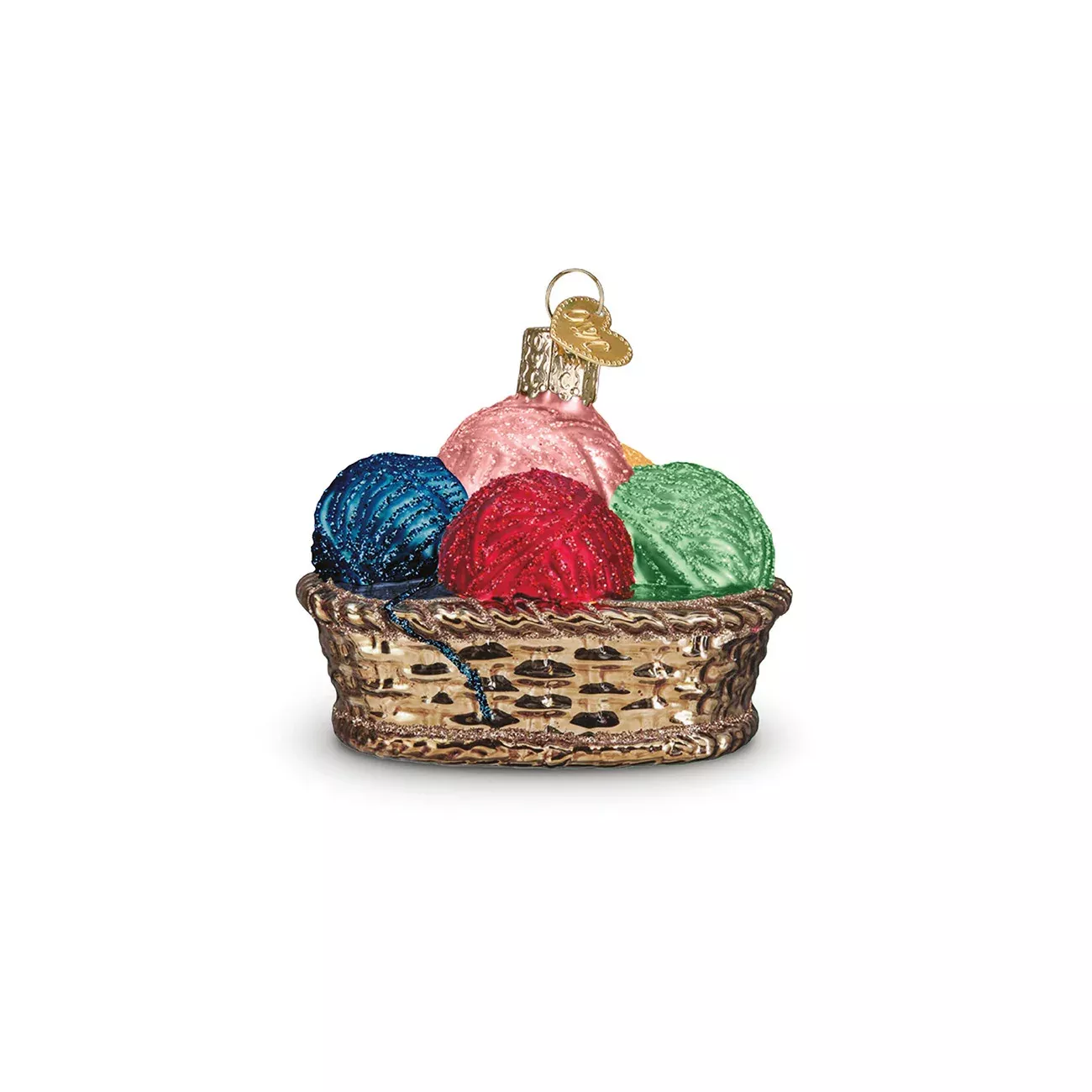 Lori Holt Basket of Yarn Christmas Ornament