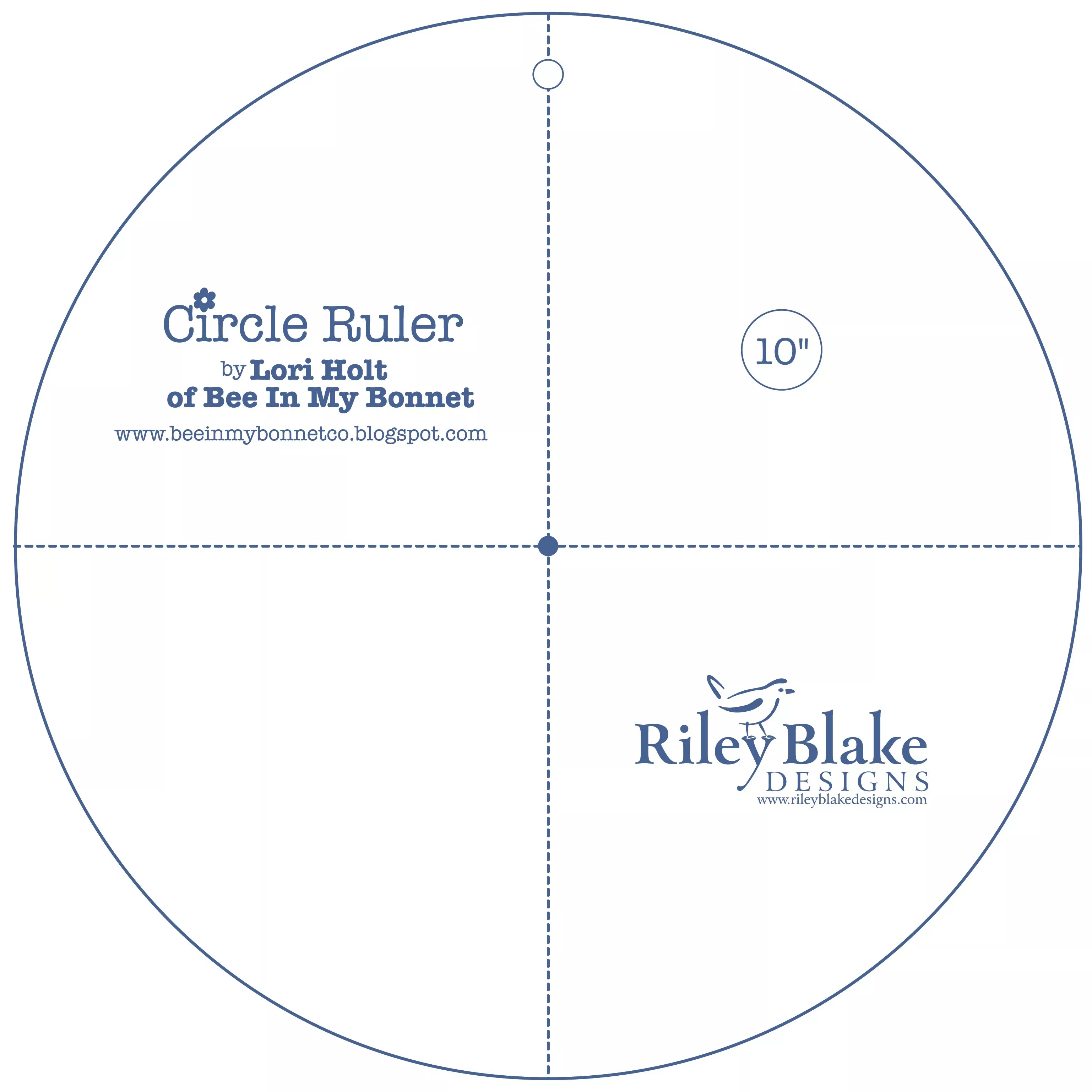 Lori Holt Circle Ruler 10in