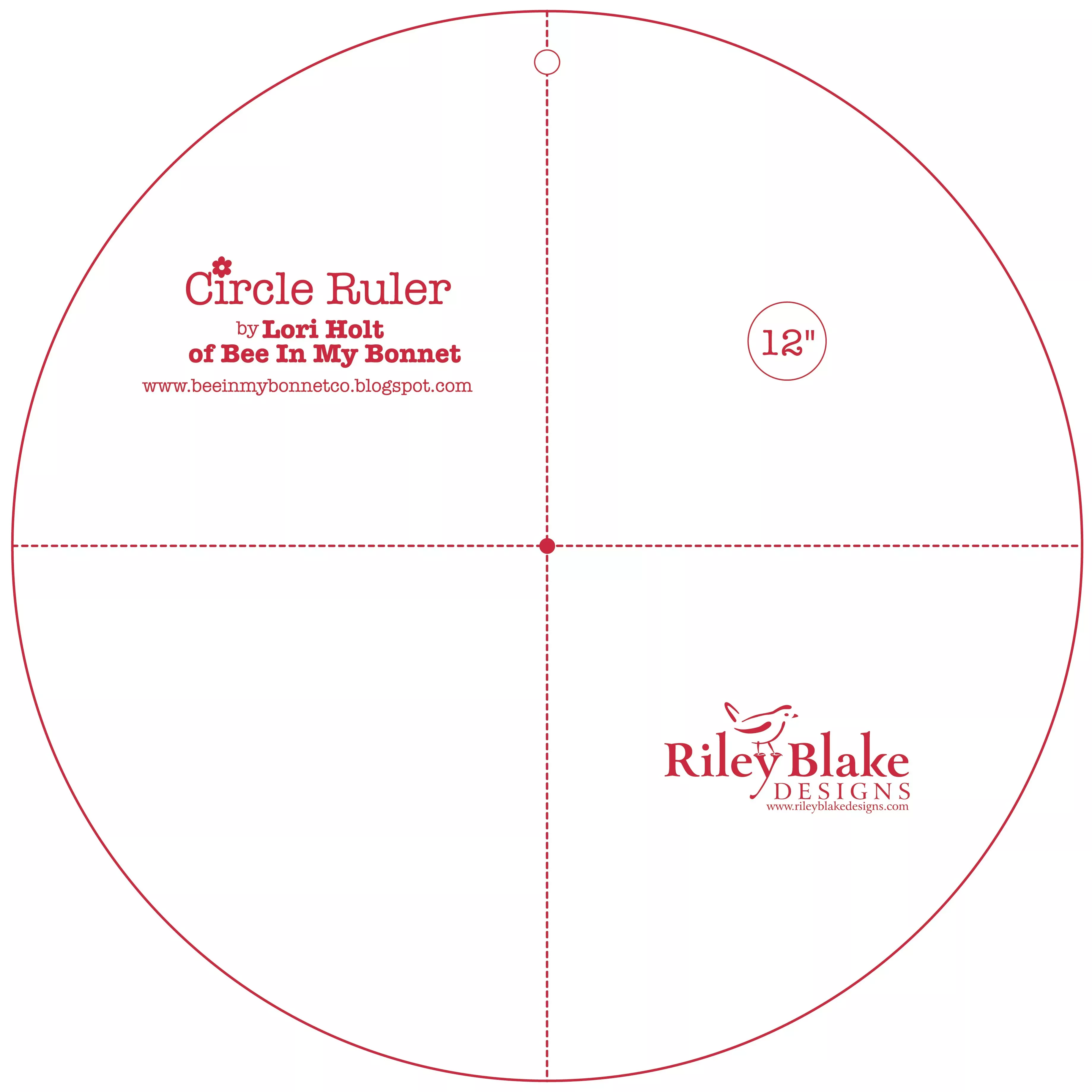 Lori Holt Circle Ruler 12in
