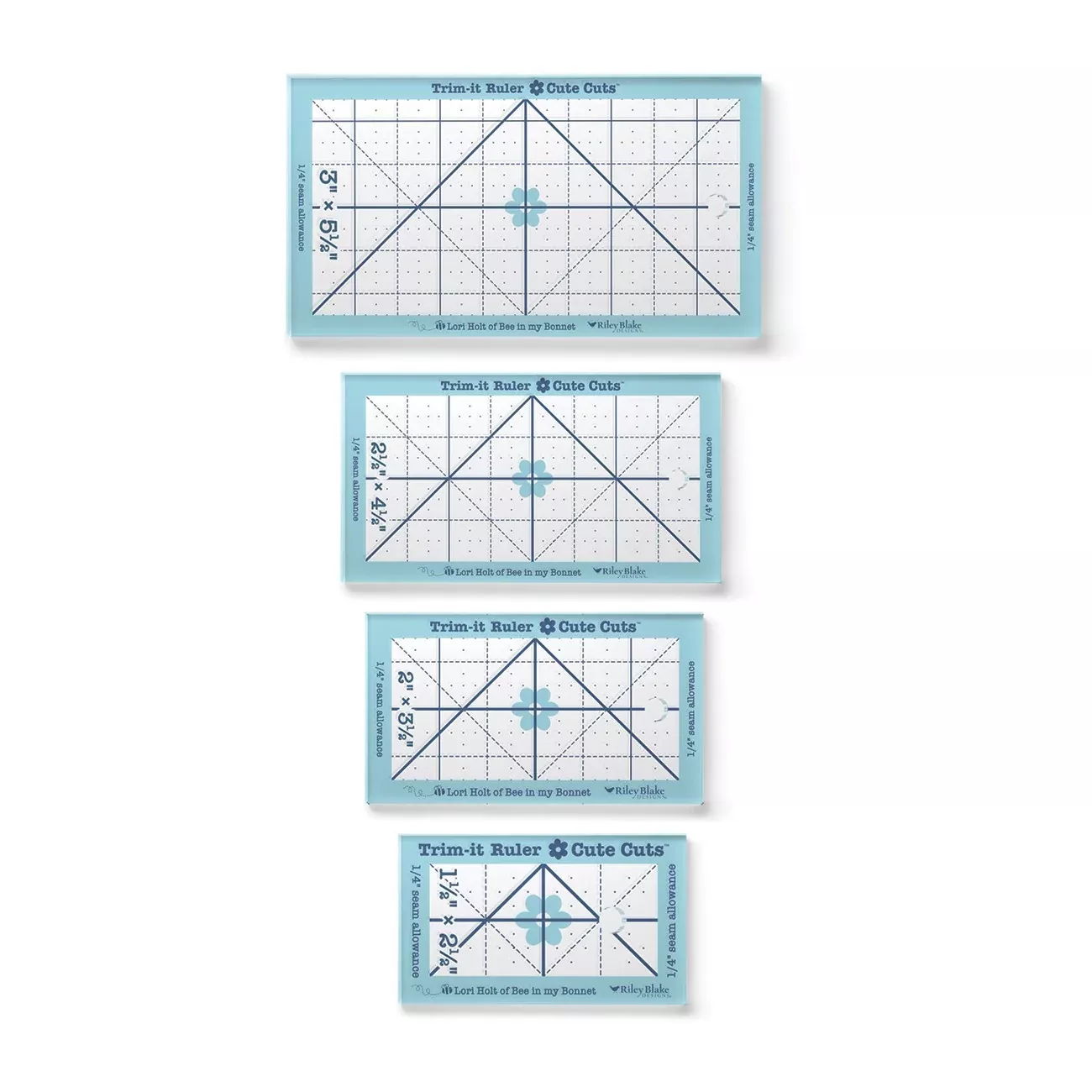 Lori Holt Cute Cuts™ Trim-it™ Ruler Small Rectangle Set
