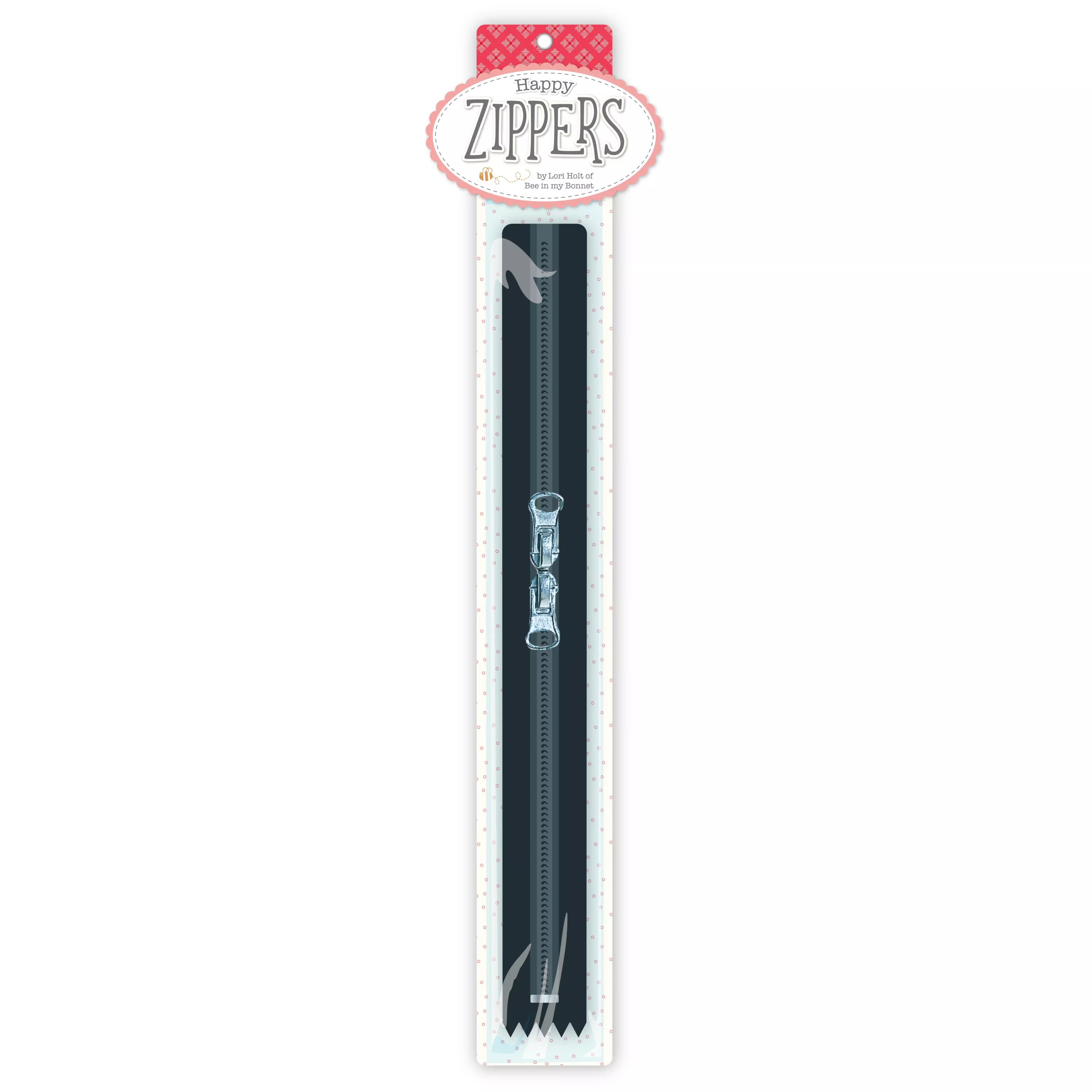 Lori Holt Happy Zippers 22in Black
