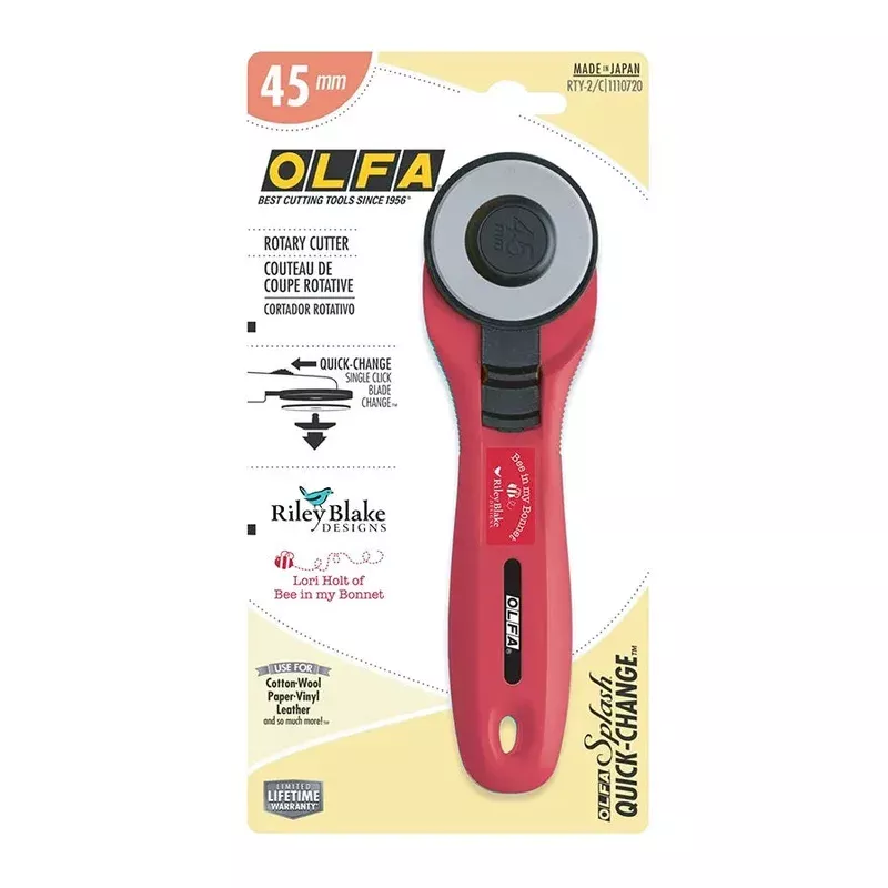 Lori Holt Red Olfa 45mm Rotary Cutter