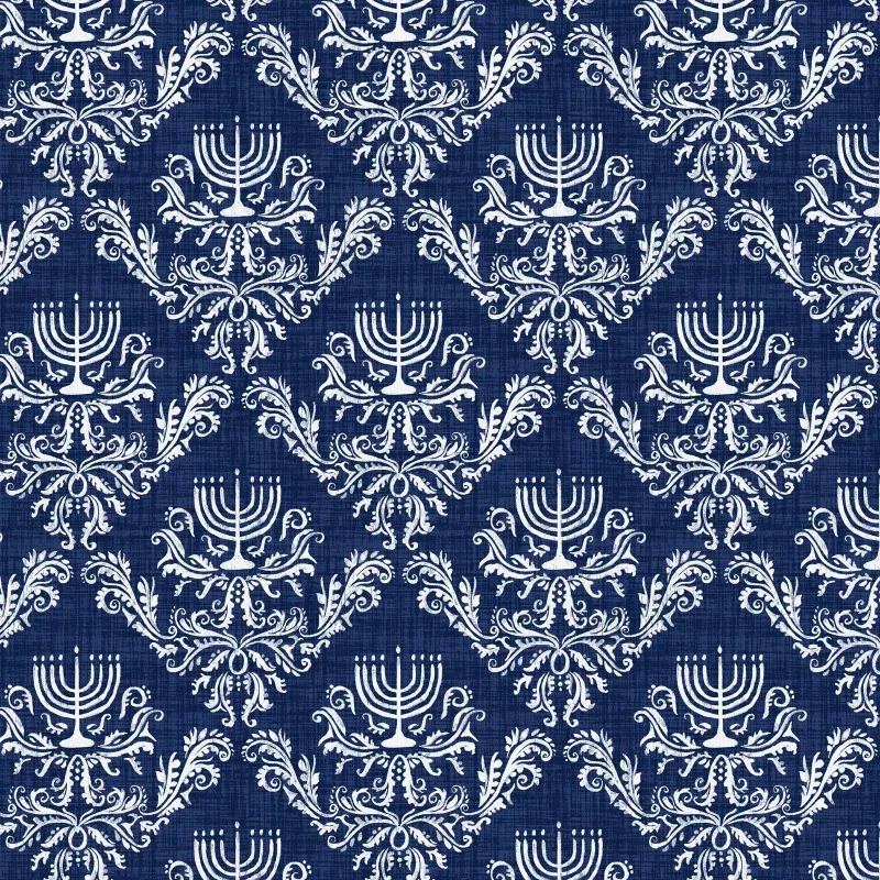 Love and Light Cotton Fabric - Hanukkah 7202