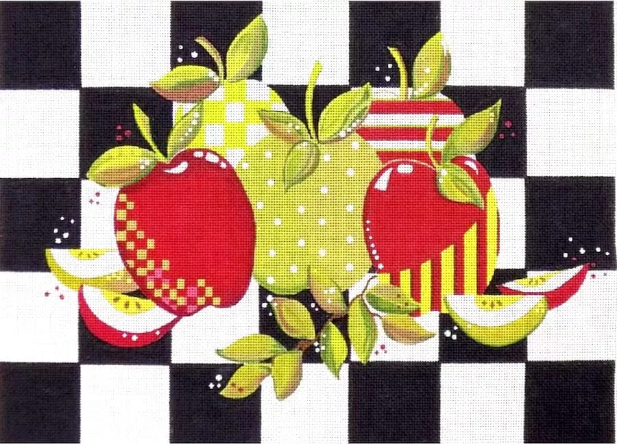 Love You More Needlepoint Designs –Apples