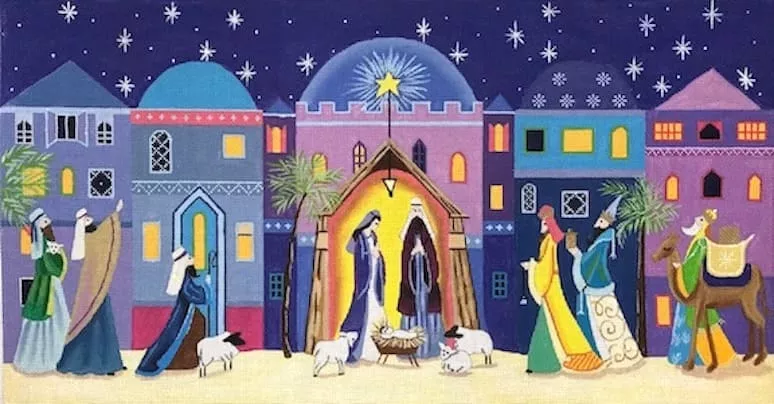 Love You More Needlepoint Designs – Bethlehem and Manger