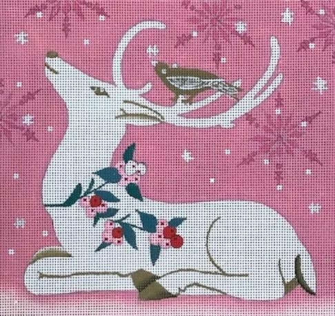 Love You More Needlepoint Designs – Christmas Deer