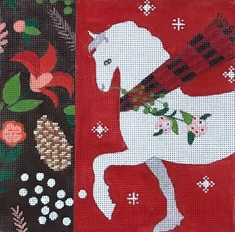Love You More Needlepoint Designs – Christmas Horse