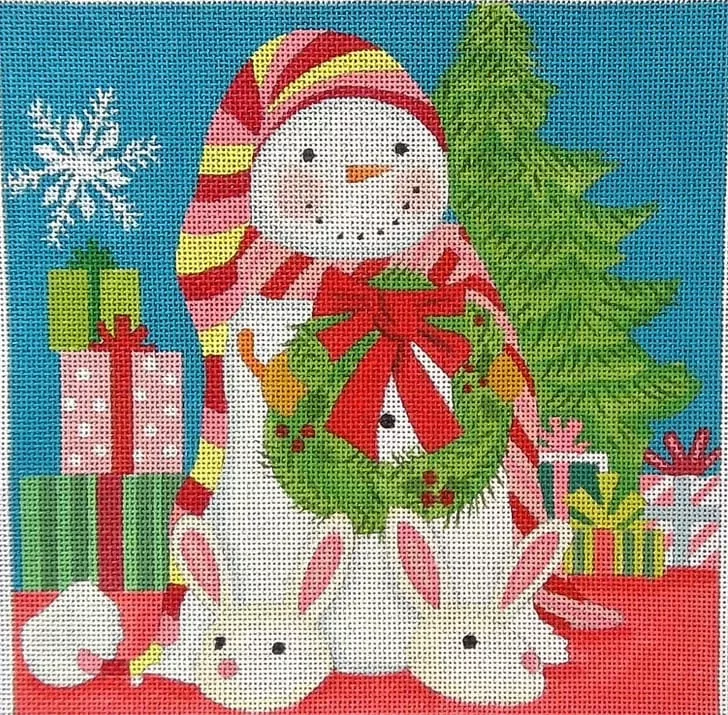 Love You More Needlepoint Designs – Christmas Morning Snowman