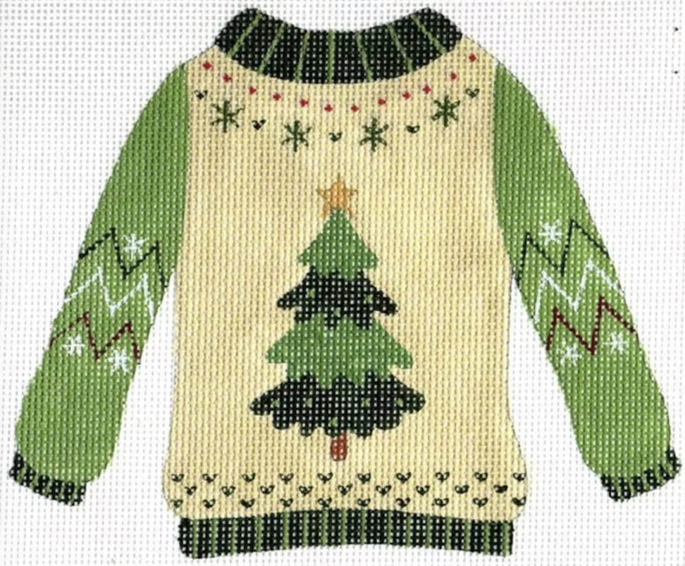 Love You More Needlepoint Designs – Christmas Tree Sweater