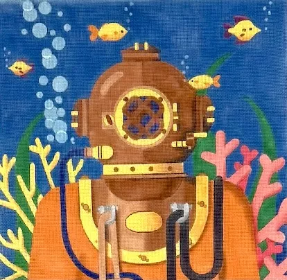 Love You More Needlepoint Designs – Diver