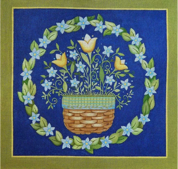 Love You More Needlepoint Designs – Floral Wreath