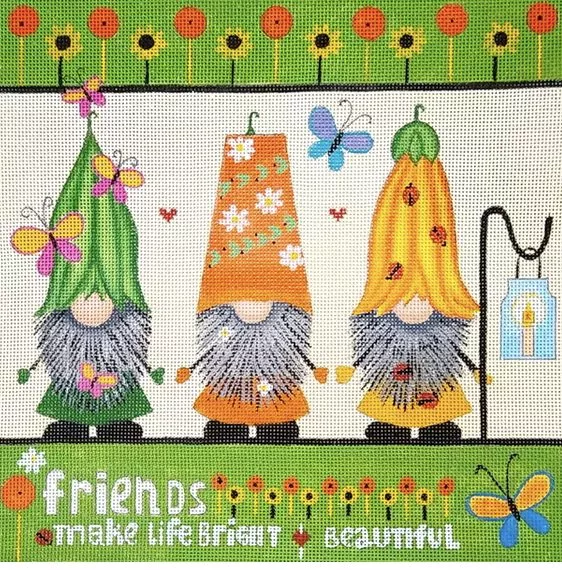 Love You More Needlepoint Designs – Friends Gnomes
