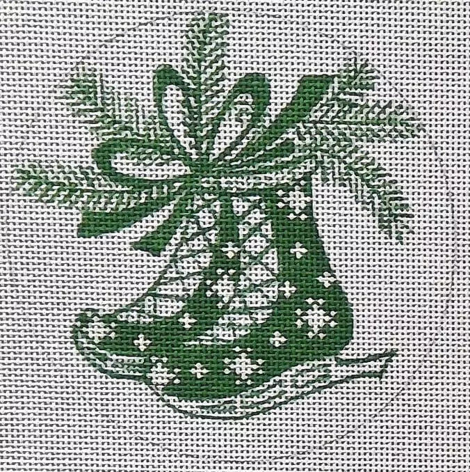 Love You More Needlepoint Designs – Green Skates Ornament