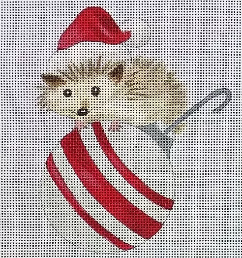 Love You More Needlepoint Designs – Hedgehog on Ornament