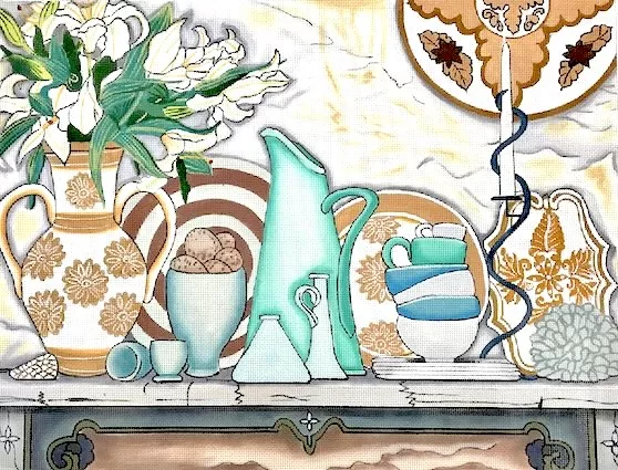 Love You More Needlepoint Designs –Lillies of Tuscany