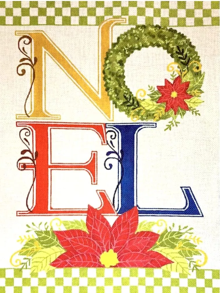Love You More Needlepoint Designs –Noel Banner