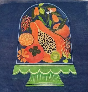 Love You More Needlepoint Designs – Orange Still Life