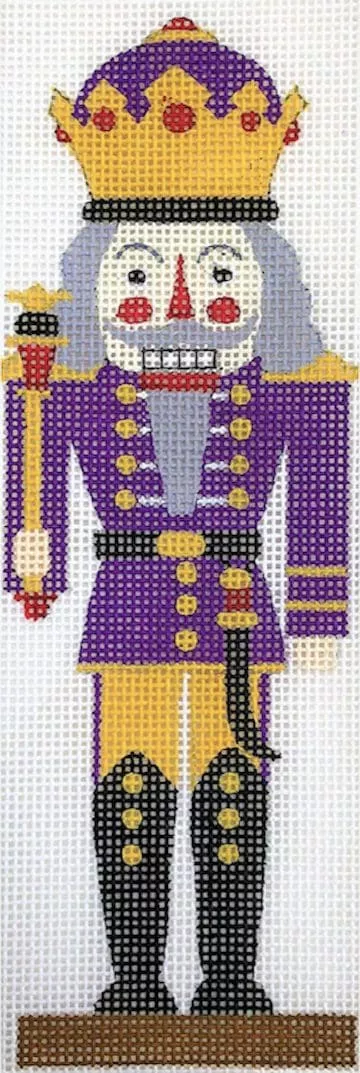 Love You More Needlepoint Designs –Purple Nutcracker