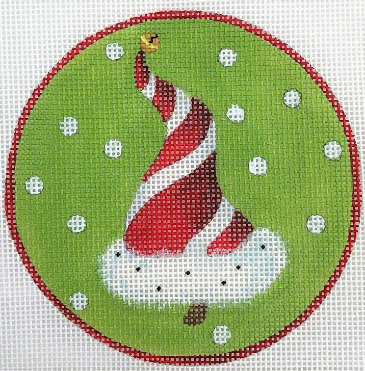 Love You More Needlepoint Designs – Red Santa Hat/Tree Ornament