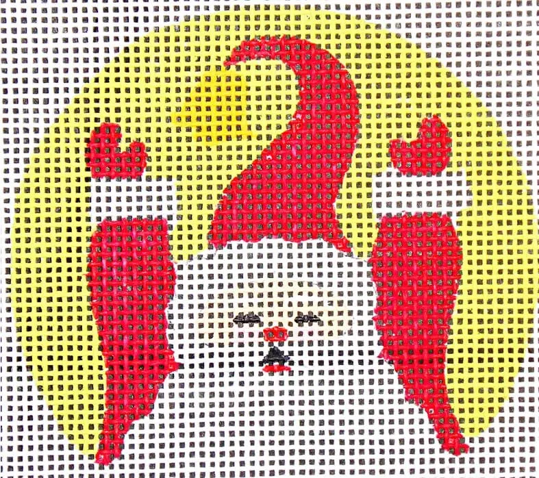 Love You More Needlepoint Designs – Santa Hands Raised