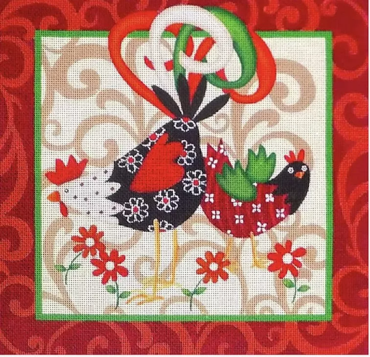 Love You More Needlepoint Designs – Shake Your Tail Feathers