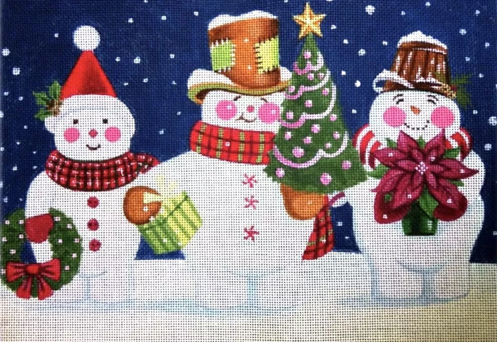 Love You More Needlepoint Designs – Snow Happy Trio