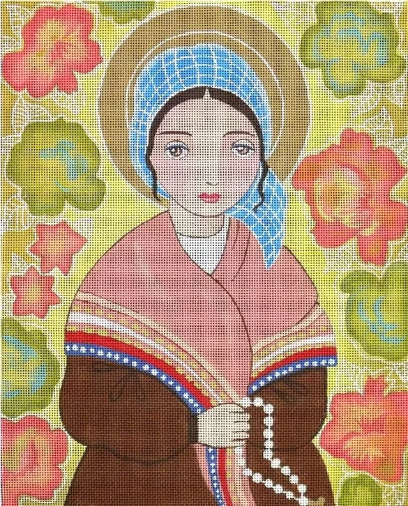 Love You More Needlepoint Designs – St. Bernadette of Nursia