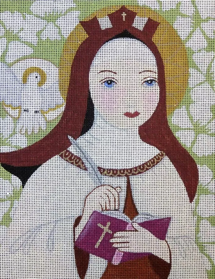 Love You More Needlepoint Designs –St. Theresa