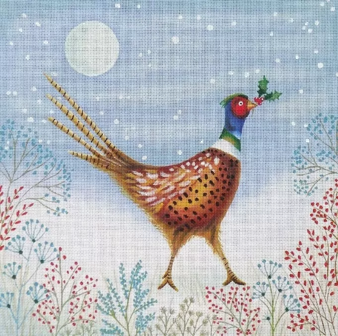 Love You More Needlepoint Designs – Winter Pheasant