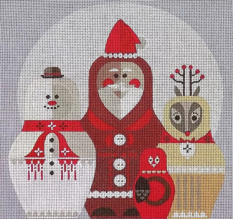 Love You More Needlepoint Designs – Xmas Russian Dolls
