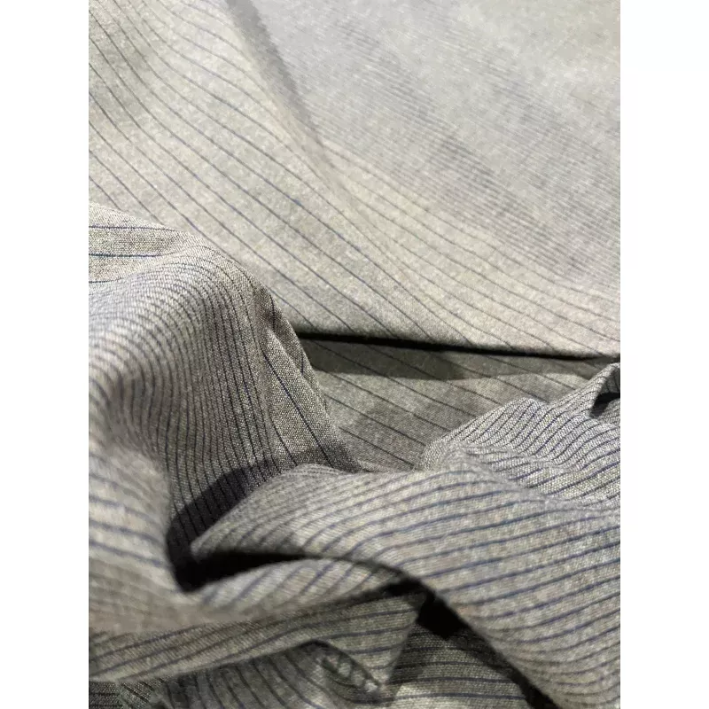 LUCILLE 021 cotton linen irregular stripes