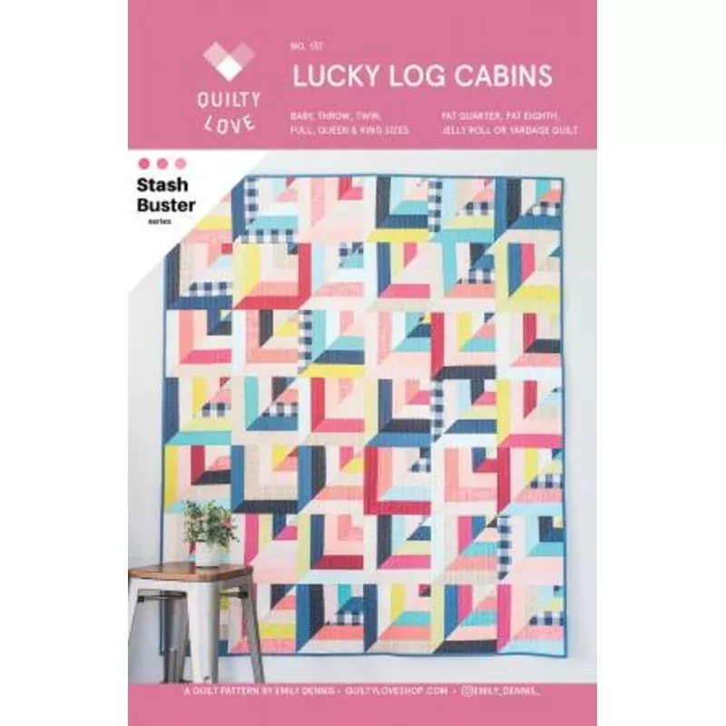 Lucky Log Cabins | Quilt Pattern | Quilty Love