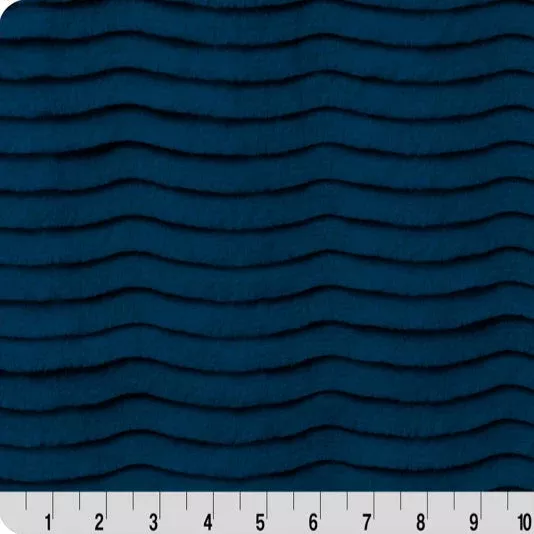 Luxe Cuddle Oceana Dark Sea 58" - 60" Fabric per yard