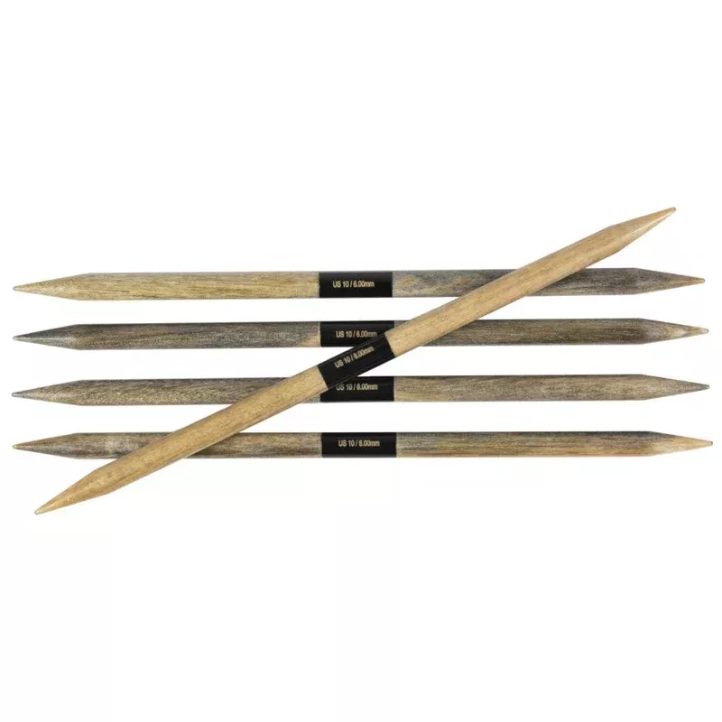 Lykke 8″ Driftwood Double Point Needles