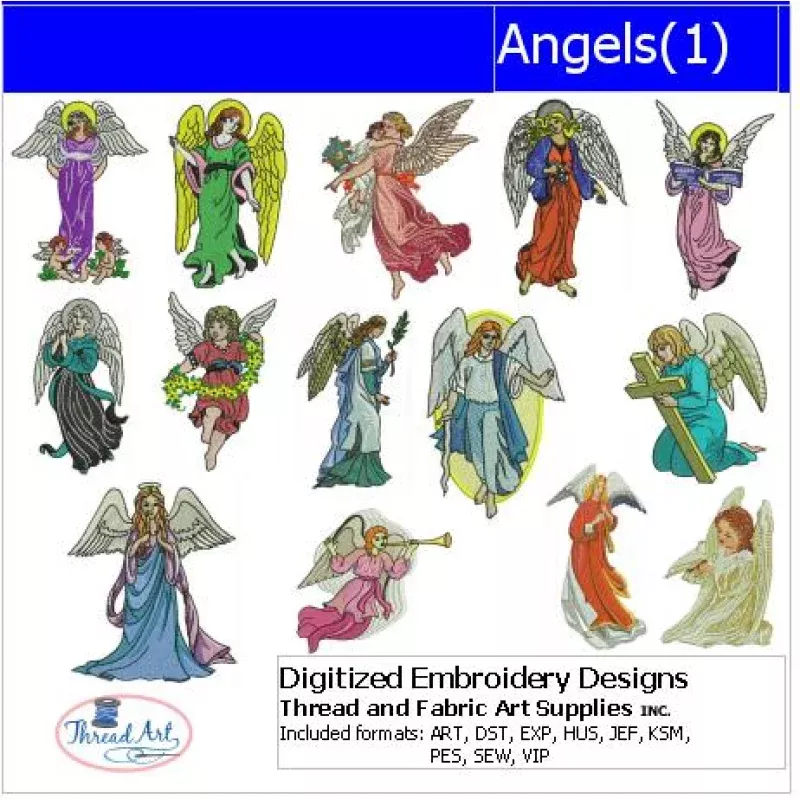 Machine Embroidery Designs – Angels(1)