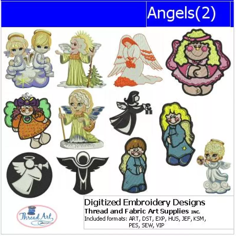 Machine Embroidery Designs – Angels(2)