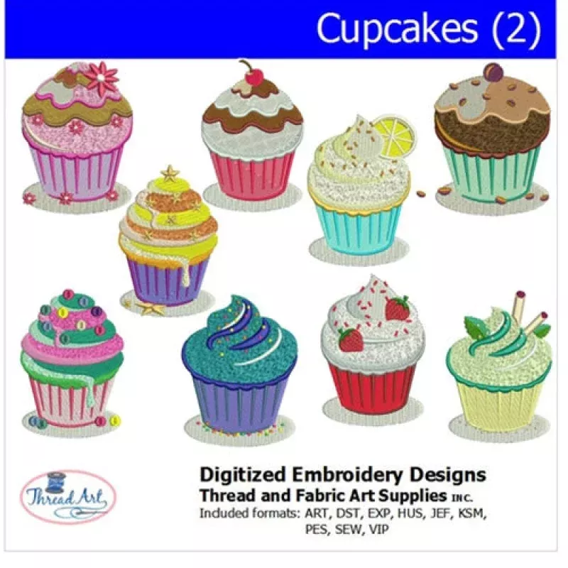 Machine Embroidery Designs – Cupcakes(2)