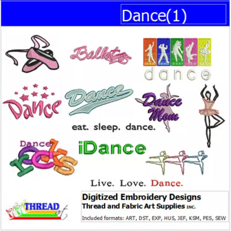 Machine Embroidery Designs – Dance(1)