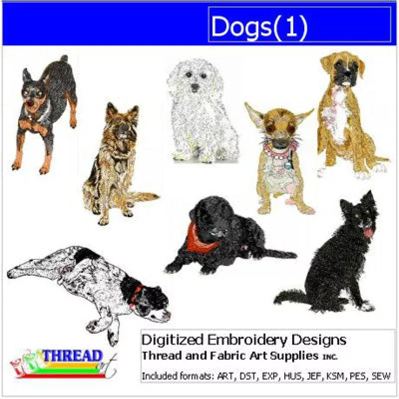 Machine Embroidery Designs – Dogs(1)