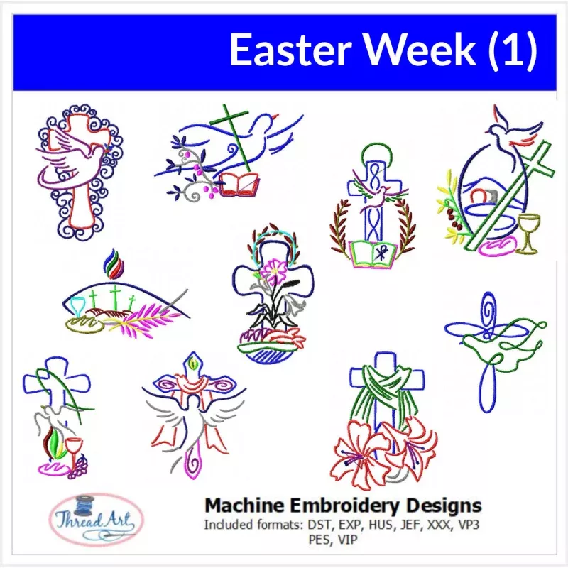 Machine Embroidery Designs – Easter Week (1)