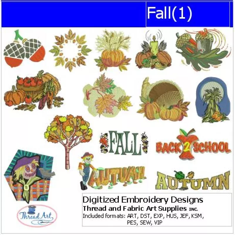 Machine Embroidery Designs – Fall(1)