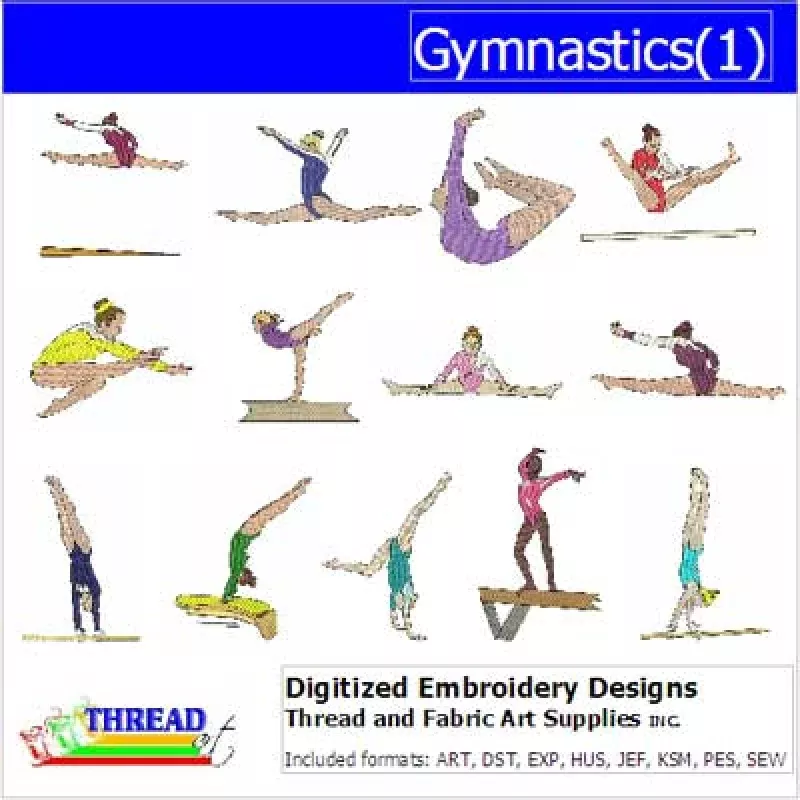 Machine Embroidery Designs – Gymnastics(1)