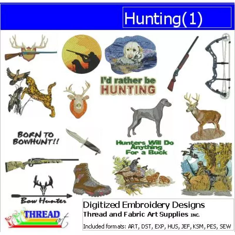 Machine Embroidery Designs – Hunting(1)