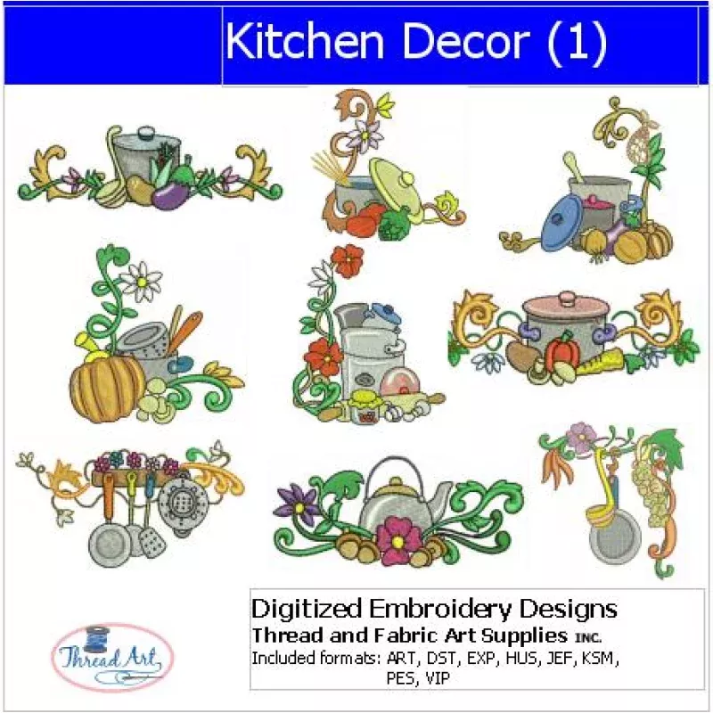 Machine Embroidery Designs – Kitchen Decor(1)