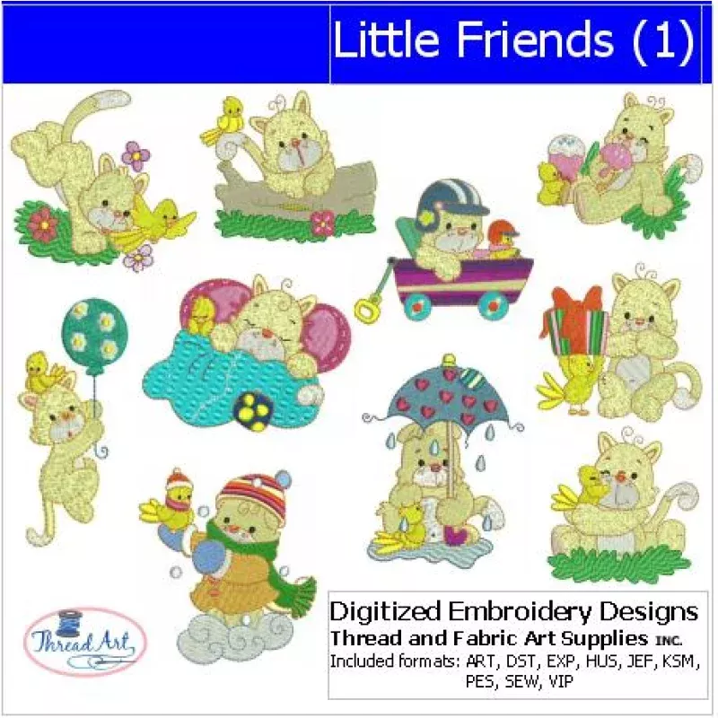 Machine Embroidery Designs – Little Friends(1)