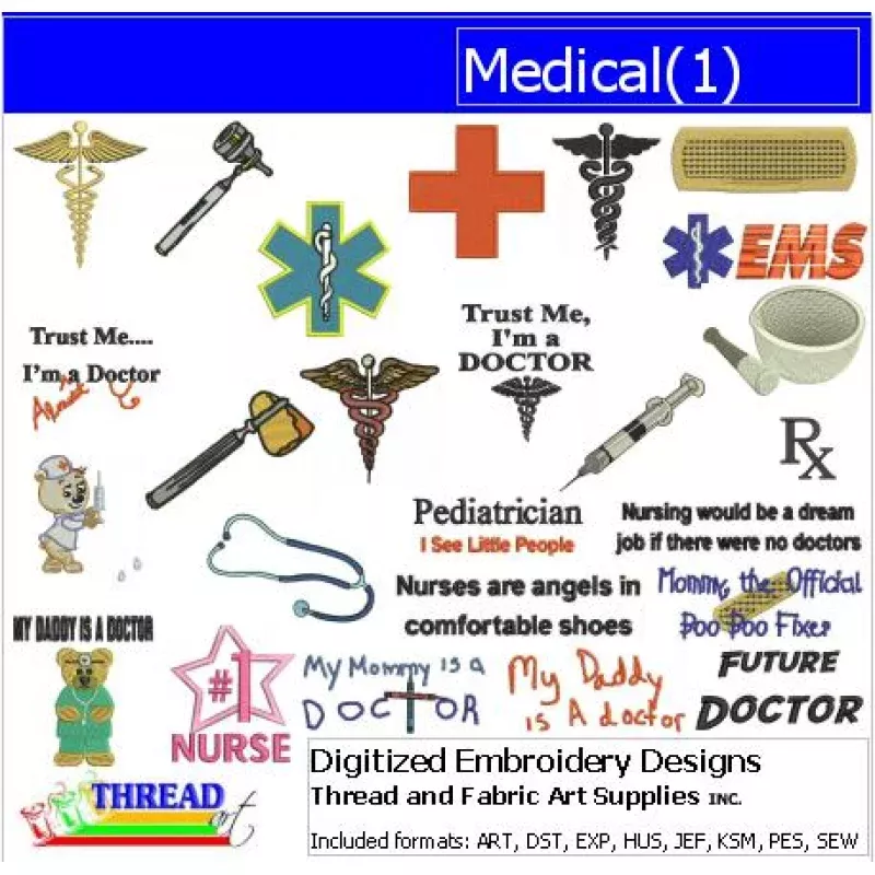 Machine Embroidery Designs – Medical(1)