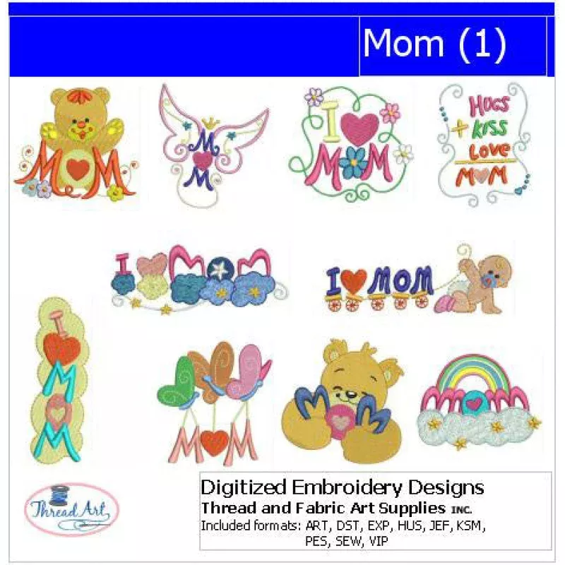 Machine Embroidery Designs – Mom(1)